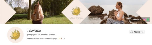 Chaine YouTube Lisa Yoga