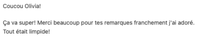 témoignage client