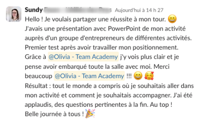 résultats clients